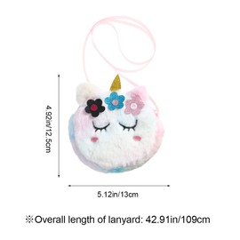 LAIXIABAO Kids One Shoulder Bag Cross Body Bag Cartoon Girls Handbag for Teenager Girls Women Kids