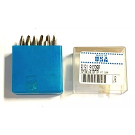 Unbranded 12-28 Tap HSS Spiral Pointed Plug Taps 2 Flute USA Made 12 Pack