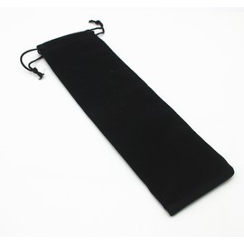 AEAOA Pack of 10 Velvet Gift Bags Drawstring Jewelry Pouches Candy Bags Wedding Favors (10" x 3", black)