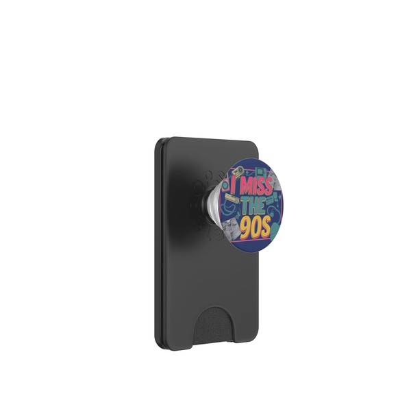 I Miss The 90s Retro Nostalgia PopSockets PopWallet for MagSafe