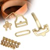 Pure Brass Belt Buckle Environmental Protection D shaped Buckle Set