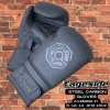 Cageside Steel Carbon Boxing gloves Black on black 8oz 12oz