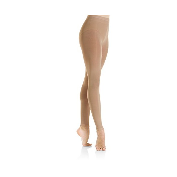 Mondor 3312 Footless Performance Figure Skating Tights - Caramel -