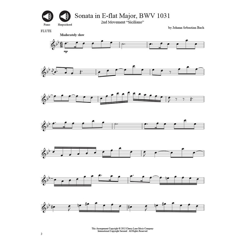 Bach Flute Solos (Play-along) Bk/Online Audio