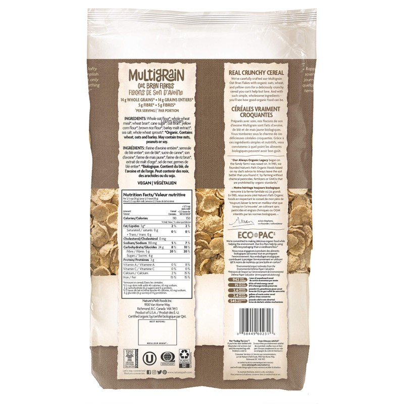 Nature's Path, Multi-Grain Flakes Cereal, Eco Pak, 32 oz