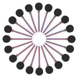 20PCS 10mmx3mm Mini Vibration Motors DC 3V 12000rpm Flat Coin Button-Type Micro DC Vibrating Motor for Mobile Cell Phone Pager Tablet Household Appliances