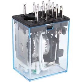 FESTAS Relay 1PCS LED MY4 General Purpose Relay 4pdt,14pins Relais AC 12V 24V 36V 48V 110V 220V 380V MY4NJ Relay Switch (Size : AC 12V)