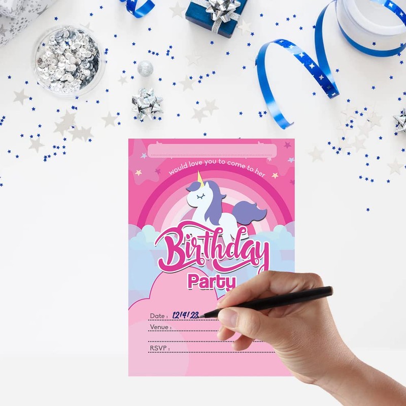 Papa Prints Pack of 32 Party Invitations Kids (105 x