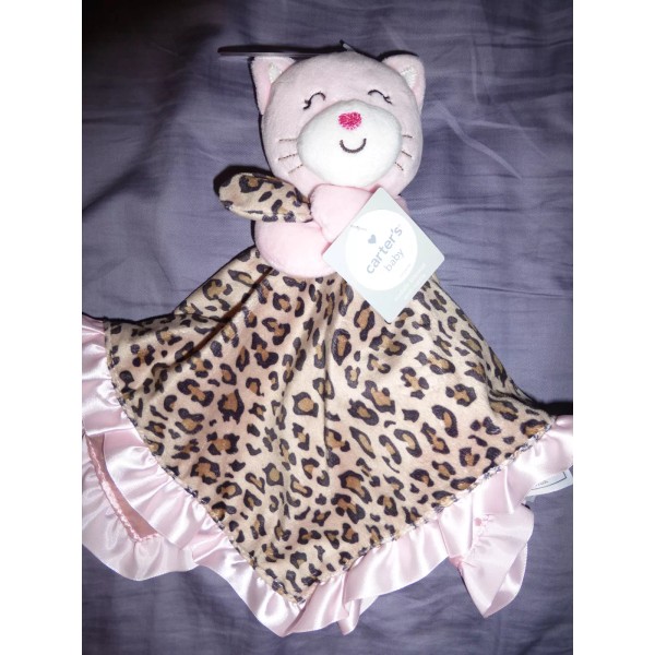 Carter's NWT Carter's "Kitty" Security Blanket - Cat Leopard Animal