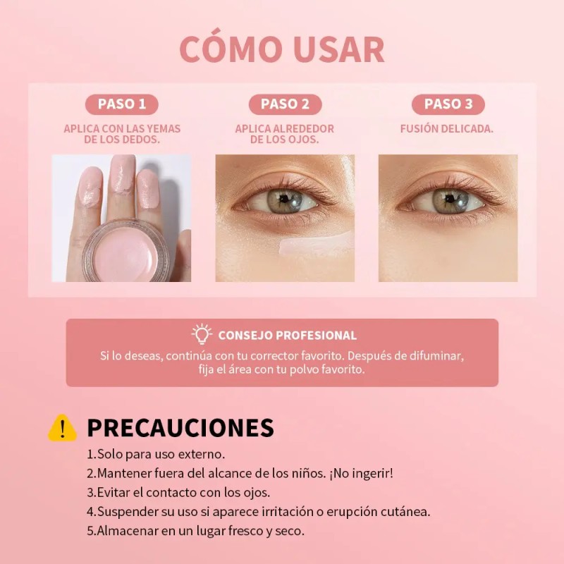 Corrector De Ojos En Barra, Alta Cobertura, Acabado Natural