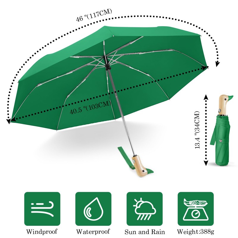 Natuquebrela Portable Duck Head Umbrella - Large Compact Umbrella Rain