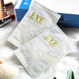 Lunamoon 50 Eye Pads for Eyelash Extension Eyelash Pads + 100 Micro Brushes + 100 Eyelash Glue Ring + 50 Eyelash Brushes + 2 Eyelash Tape Eyelashes Accessory Set for Eyelash Extension (Pink)