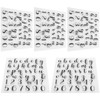 5Pcs Transparent Stamp DIY Journal Scrapbooking 39 Character Lower Case