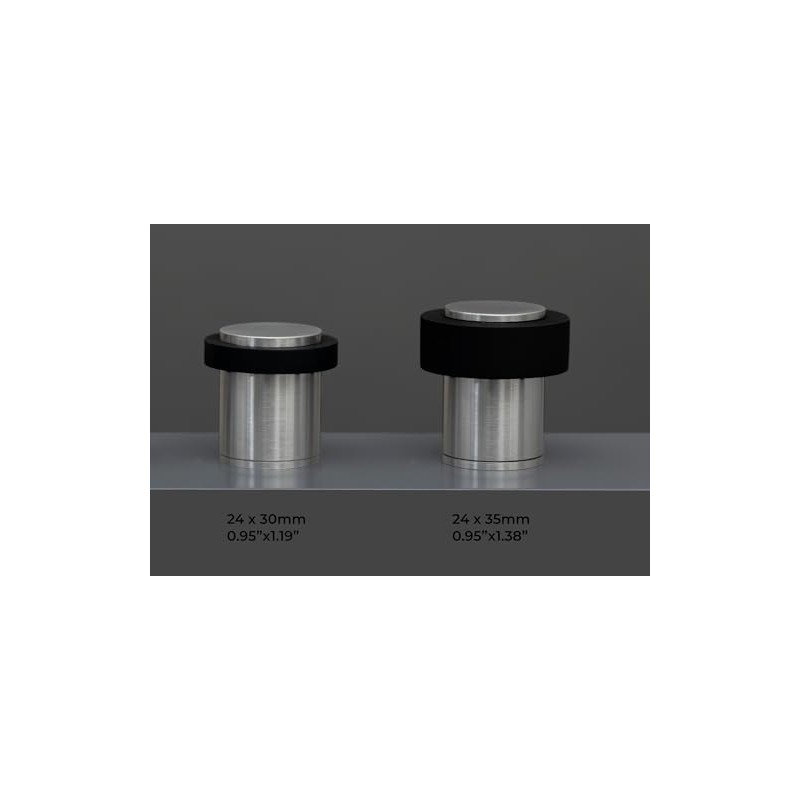 EVI Herrajes Door Stop, Stainless Steel, 24 x 35 mm,