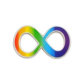 PinMart's Autism Acceptance Infinity Symbol Mutli-Colored Lapel Pin