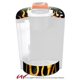 WraptorSkinz Decal Style Vinyl Skin compatible with Keurig K40 Elite Coffee Makers Metal Flames (COFFEE MAKER NOT INCLUDED)