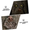 BESPORTBLE 1Pc Tree Face Decor with Glowing Eyes Resin Old