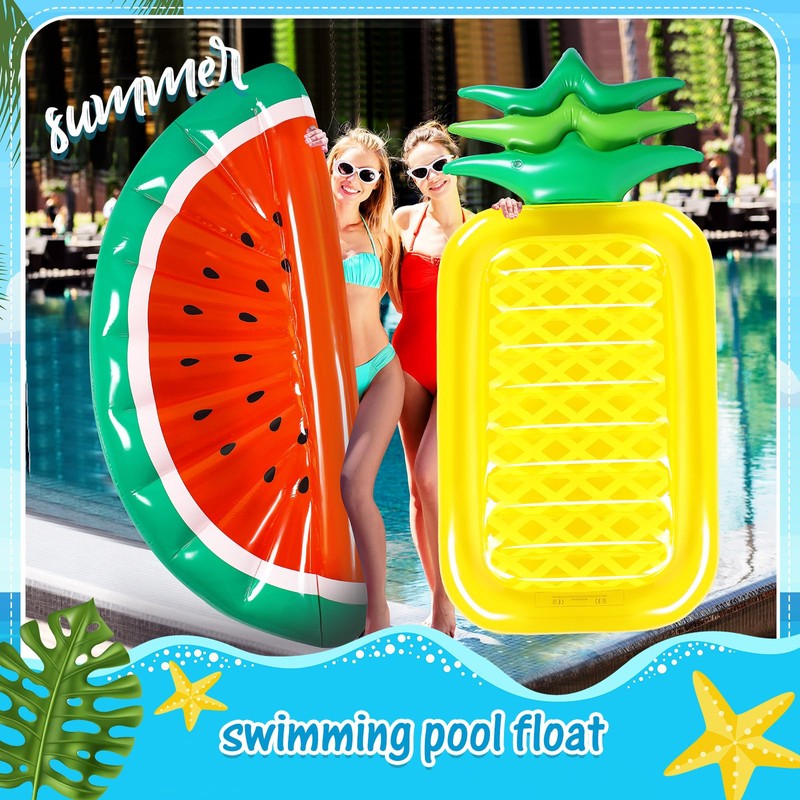 Libima 2 Pcs Giant Pool Floats Large Fruit Food Float