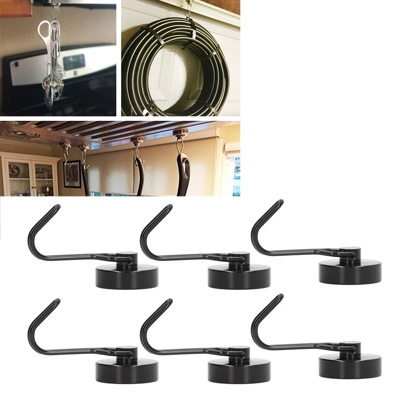 6Pcs Swing Magnetic Hook Set No Drilling Need Decorative Beautiful