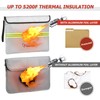 ROLOWAY Fireproof Document Bag (14 x 11 inch) with 5200℉