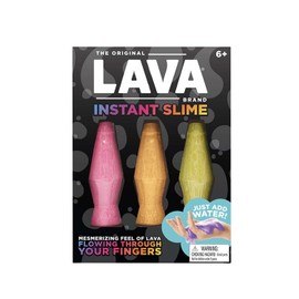 Lava Brand Instant Slime - Make Your Own Slime Activity Kit - Includes 3 Different Colored Slimes - Just Add Water - Ages 6 and Up