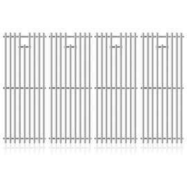 Criditpid Grill Grates Replacement for Char Griller 5050, 3001, 2121, 5650, 5072, 2123, 2828, 3072, 3030, 3008, 4000, 19 3/4" Stainless Steel Cooking Grate for Chargriller Parts, King Griller, 4-Pack