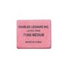 Charles Leonard Eraser, Synthetic, Latex Free, Block Shape, Medium, Pink,