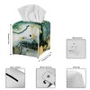 ZDCUSTOM Green Marble Tissue Box Cover Square Tissue Holder PU