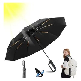 Paraguas Plegable Automático VABESSA con Protección UV y 10 Varillas Reforzadas                                                                       