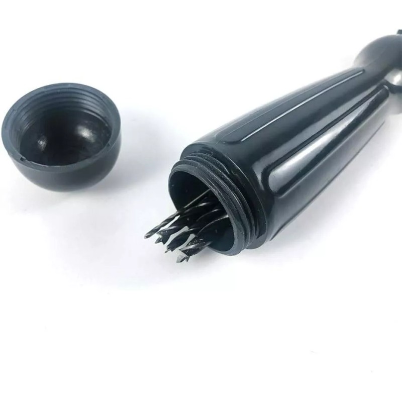 QWORK Portable Hand Drill With 3 Jaw Chuck For Precision