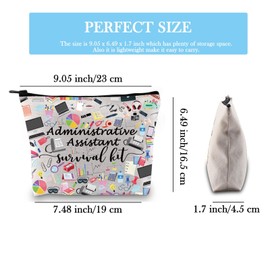 Administrative Assistant Survival Kit Secretary Gift Travel Accessories Toiletry Bag Makeup Bag (Survival Admin Assistant Bag EU)