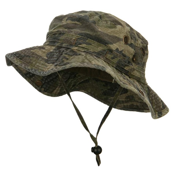 MG Camouflage Washed Hunting Hat - Camo XL