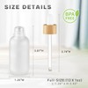 DMuuuDM 12 Pack 1 oz Frosted Glass Dropper Bottle,Empty Round