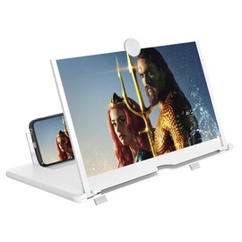 Deer Lady 14 Inch Mobile Phone Screen Magnifier 3D Foldable Phone Magnifying Screen for Cell Phone Compatible with All Smartphones for Families Mom Dad