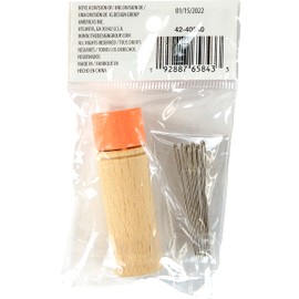 Boye Wood Container with Orange Lid Crochet Accessory, Size 18, Multicolor 7 (42-40040)