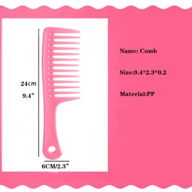 4Pack Combs for Women and Man,Professional Combs for Hair Stylist,Fine and Wide Tooth Styling Comb for All Hair Types,Premium Carbon Fiber Hair Comb Set for Teasing and Parting #C319 (Color-13)