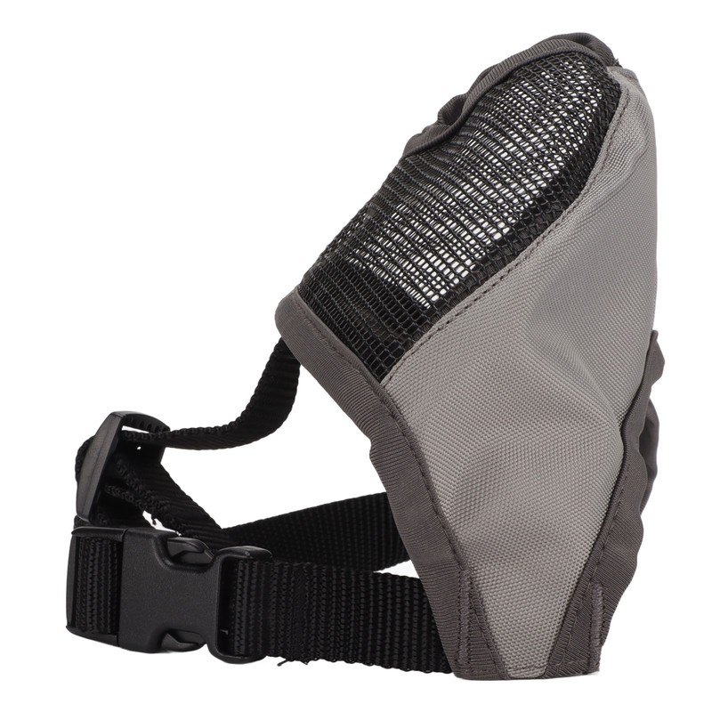 Adjustable Bulldog Mask Bite and Barking Dog Muzzle Eye Closed
