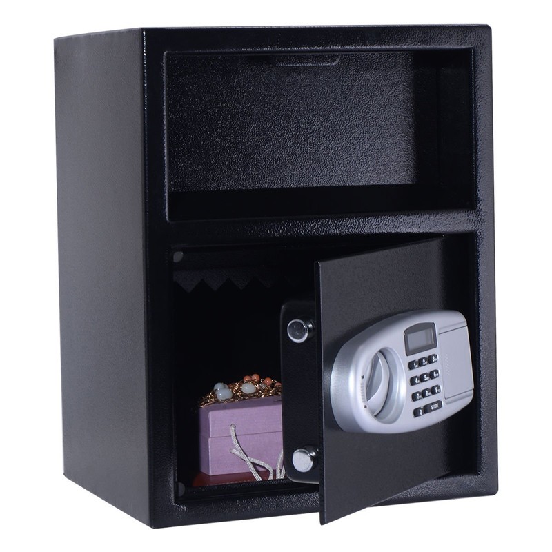 Giantex Digital Safe Box Depository Drop Deposit Front Load Cash