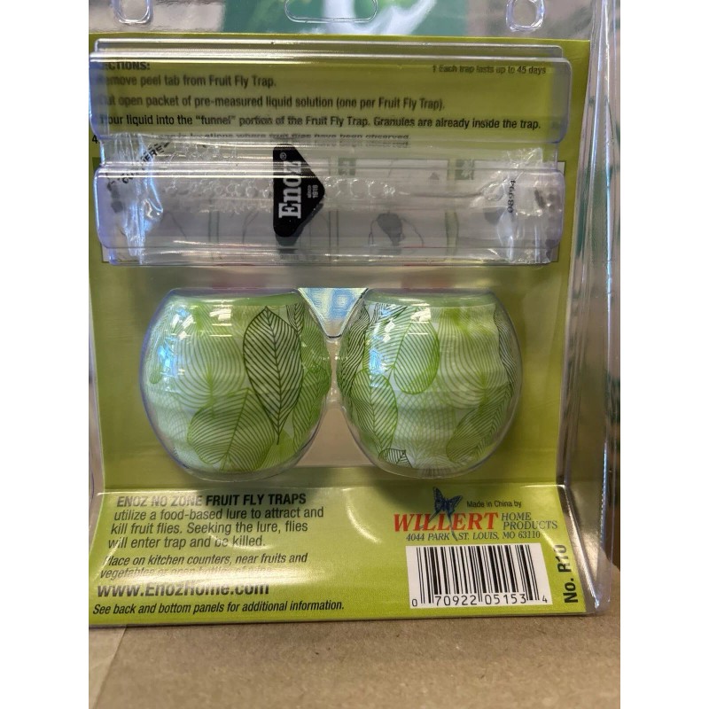 Woodstream Enoz Fruit Fly Traps 2 In Each Pack
