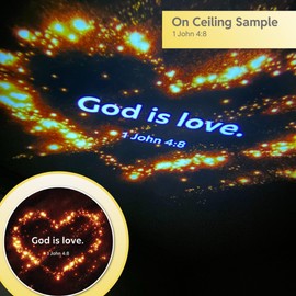 GLORILIGHT HD 2nd Edition God The Father Disc Set, Project Bible Verses on Walls or Ceilings, Includes 6 Interchangeable Discs, Help Children Live by The Truth of God’s Word, Bible Education for Kids