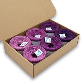 Wunderkiste 4-Ply 1,500 m, (6 x 250 m) 400 g, Bob Colour Gradient Yarn for Knitting and Crocheting (WU0084)