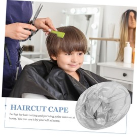 BIUDECO Umbrella Shaped Haircut Cloak for Boy Girl Barber Cape Groove Design Easy to Clean Hairdressing Apron for Home and Salon Use Lightweight Haircut Gown
