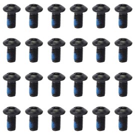 24 Pcs Bike Disk Brake Bolts Bicycle Rotor Screws Mountain Bike Disc Brake Rotor Bolts for MTB Road Bike Mountain Bike DIY Bike Repair