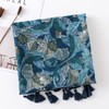 CHROME CRANE MF018 Women's Stole Floral Flower Leaf Design Large