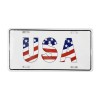 USA Flag Aluminum License Plate NEW LP0344