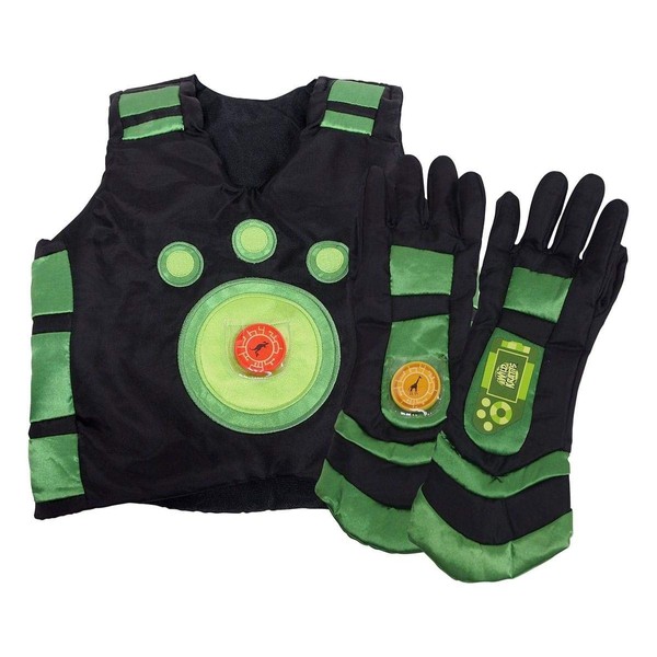 Wild Kratts Creature Power Suit - Chris - Size 4-6X - Includes Vest, Gloves and 2 Power Discs for Dress Up & Pretend Play - Officially Licensed - Gift for Kids