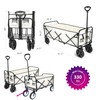 YSSOA Extended Folding Utility Wagon, 330LBS Heavy Loaded Collapsible Garden