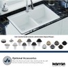 Karran QDFGR Decorative Disposal Flange in Grey, Fits 3.5 Inc