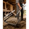 Tongjing 12" Chicken Poop Scooper, Stainless Steel Handle (36–62")