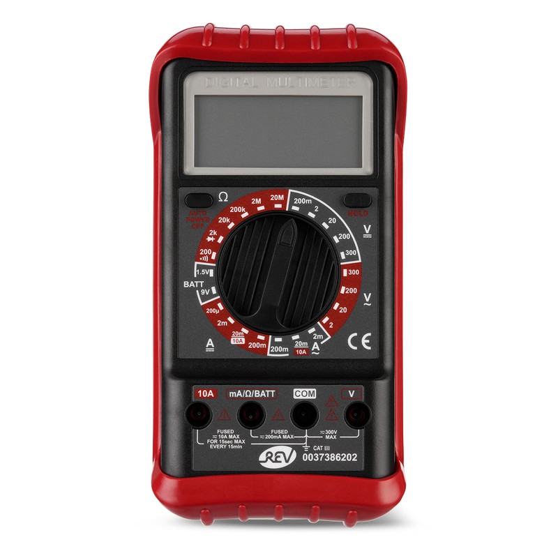 REV Ritter 0037386202 Digital Multimeter Black Red